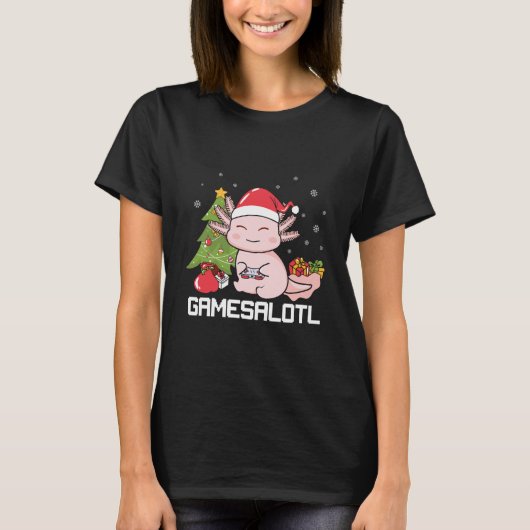 T-shirt Gamesalotl de Noël (Devant)