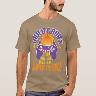 T-shirt Gameshe seul endroit légal garçon vintage