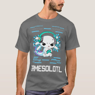 T-shirt Gamesolotl Aolotl Vidéo Gamer Kawaii Pastel Goth A