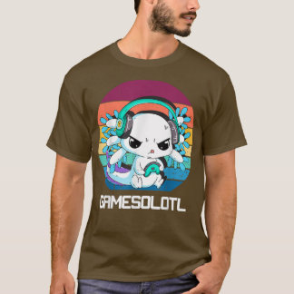 T-shirt Gamesolotl Aolotl Vidéo Gamer Kawaii Pastel Goth A