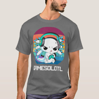 T-shirt Gamesolotl Aolotl Vidéo Gamer Kawaii Pastel Goth A