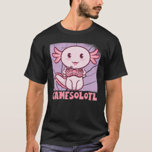T-shirt Gamesolotl Axolotl Jeu Vidéo Jeu Jeu Matcher