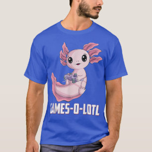 T-shirt Gamesolotl Axolotl Vidéo Gamer Kawaii Anime boys k