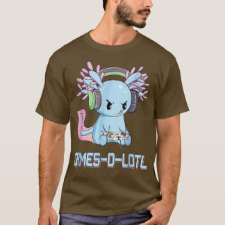 T-shirt Gamesolotl Axolotl Vidéo Gamer Kawaii Pastel Goth