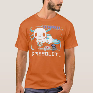 T-shirt Gamesolotl Funny Axolotl Vidéo de jeu animal