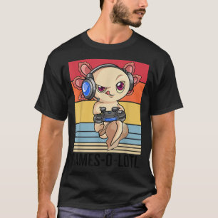 T-shirt Gamesolotl Gamer Aolotl Poisson Garçons Enfants Ao