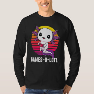 T-shirt Gamesolotl Gamer Axolotl Jeux Vidéos Salamander