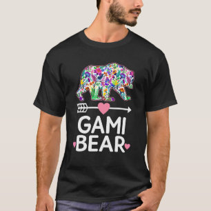 T-shirt Gami Bear Fête des mères Floral Matching Family Ou