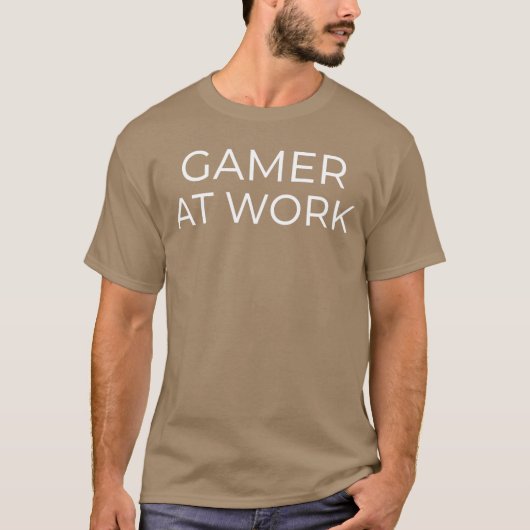 T-shirt Gaming Computer Funny Gamer At Work Gift boy (Devant)