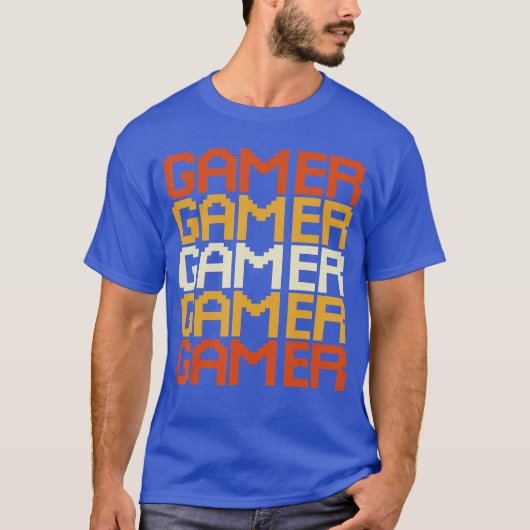 T-shirt Gaming Controller Computer Sport Gamer Gift Retro (Devant)