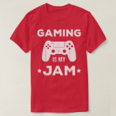 T-shirt Gaming Is My Jam Video Games Lover Controller Vide (Design devant)