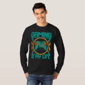 T-shirt Gaming Is My Life Gamer Video Games Gaming (Devant entier)