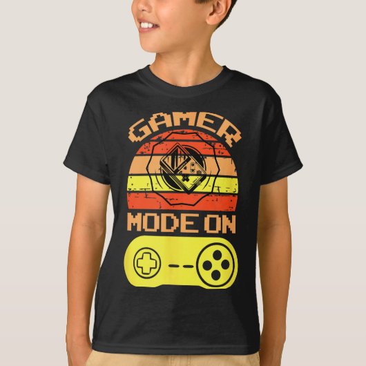 T-shirt Gaming Mode On Funny Game Quotes Gift For Players (Devant)