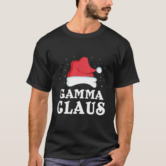 T-shirt Gamma Claus Noël Cadeau Cool Famille Groupe Match (Devant)