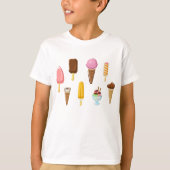 T-shirt Gamme De Glaces (Devant)