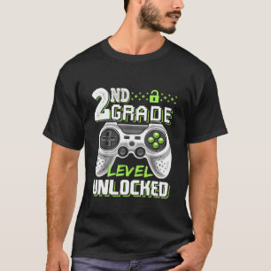 T-shirt Gamme Vidéo Déverrouillée De 2E Année Pour Enfants