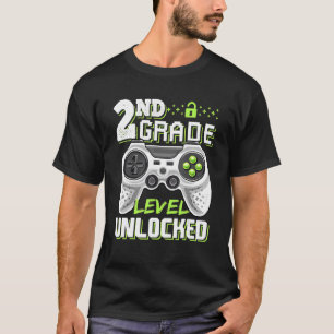 T-shirt Gamme vidéo déverrouillée de 2e année pour enfants