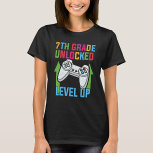 T-shirt Gamme vidéo rétroactive de 7e année déverrouillée