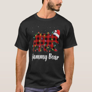T-shirt Gammy Bear Buffalo Rouge Plaid Famille Corresponda
