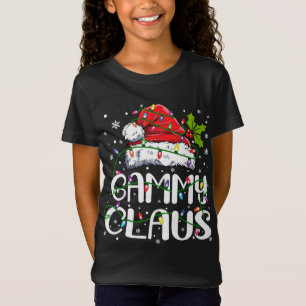 T-Shirt Gammy Claus Noël Santa Chapeau Correspondances Fam