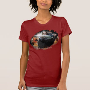 T-shirt Gandalf avec l'épée dans la bataille
