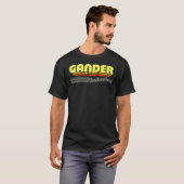 T-shirt Gander, Newfoundland  Retro Stripes Classic T-Shir (Devant entier)