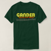 T-shirt Gander - Terre-Neuve - Rayures rétro (Design devant)