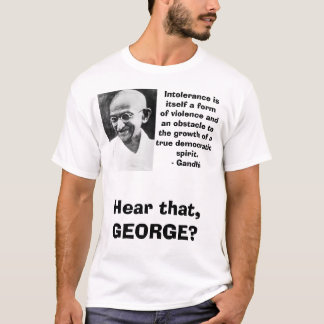T-shirt Gandhi, isitself d'intolérance une violence de