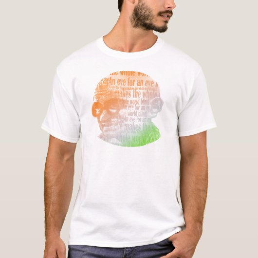 T-shirt Gandhi - oeil pour un oeil (Devant)