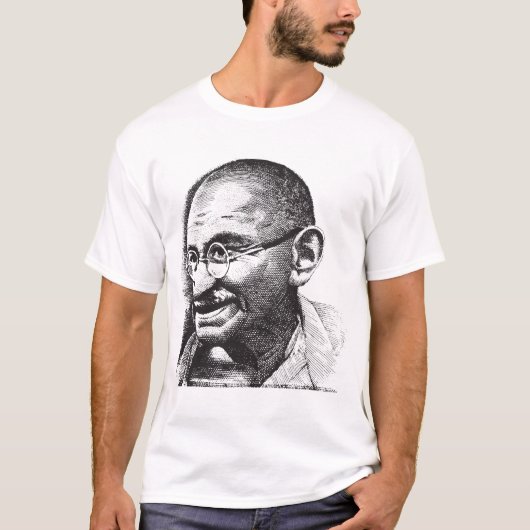 T-shirt Gandhi, un oeil pour un oeil (Devant)
