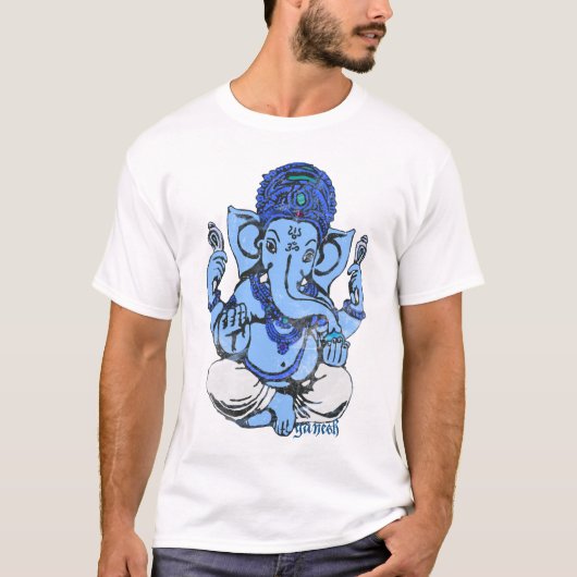 T-shirt ganesh bleu (Devant)