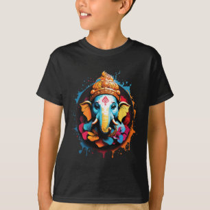 T-shirt Ganesh hindou spirituel Festival Diwali rétro Yoga