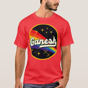 T-shirt Ganesh Rainbow dans l'espace Style Vintage