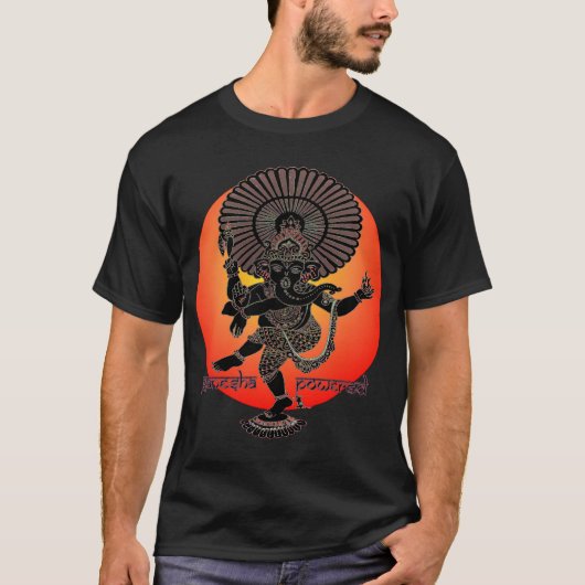 T-shirt Ganesha a actionné (Devant)