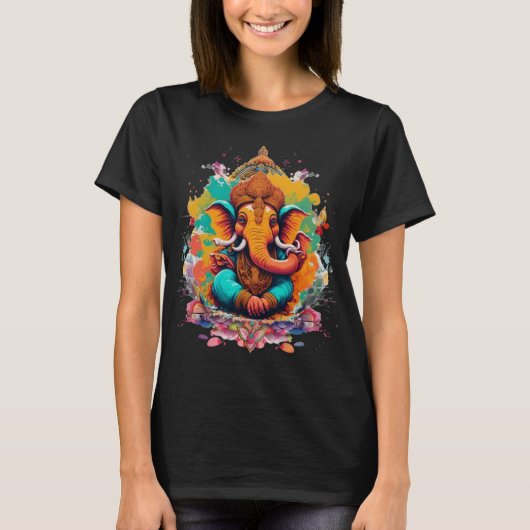 T-shirt Ganesha, ganesh, ganapati enlever les obstacles #1 (Devant)