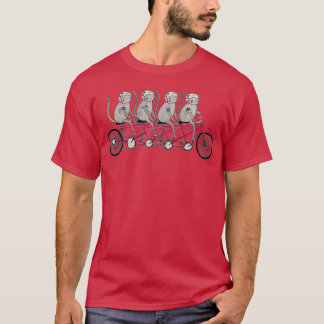 T-shirt Gang de chat de bicyclette Tandem