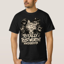 Gang de chats vintage noir et crème Humour sarcast