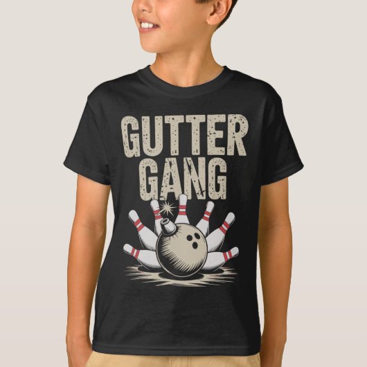 T-shirt Gang de la gouttière Bowling 1  (Devant)