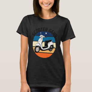 T-shirt Gang de scooter rétro vintage mobylette moto équip