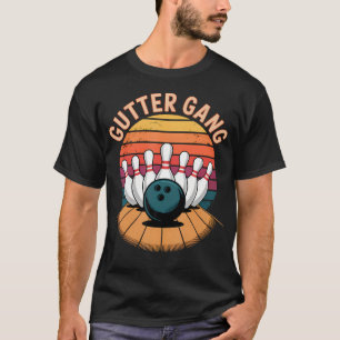 T-shirt Gang des Gouttières Bowling Rétro Crépuscule Équip
