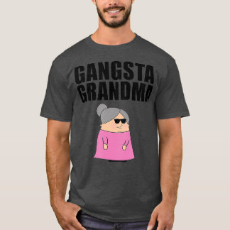 T-shirt Gangsta Grandma idée cadeau pour Gangster (2)
