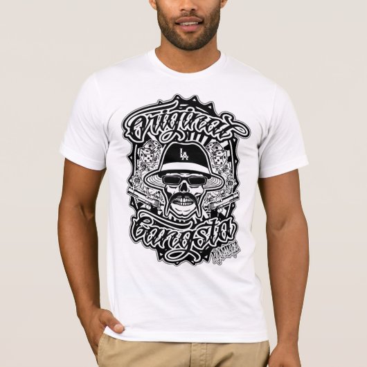 T-shirt Gangsta original BW Ramirez (Devant)