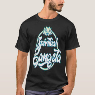 T-shirt Gangsta Spirituel Yoga Avec Citation Femmes