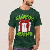 T-shirt Gangsta Wrapper Noël drôle (Devant)