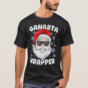 T-shirt Gangsta Wrapper Père Noël Gangster Wrapper Noël