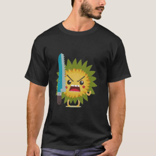 T-shirt Gangster Tournesol Monstre Jardin Cour Jardinerie