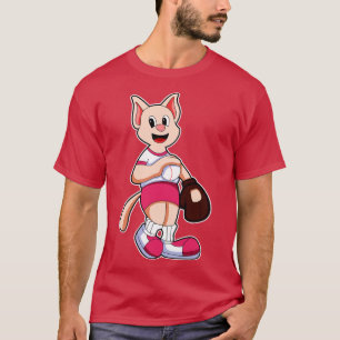 T-shirt Gant de baseball de chat
