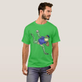 T-shirt Gant de baseball de grenouille (Devant entier)