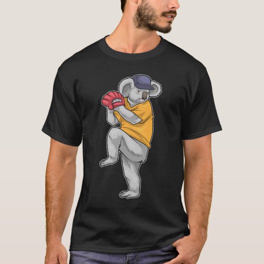 T-shirt Gant de baseball Koala Baseball (Devant)