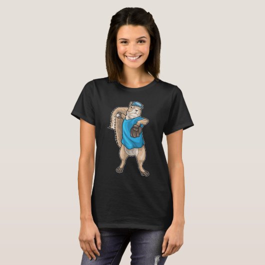 T-shirt Gant de baseball Squirrel (Devant entier)